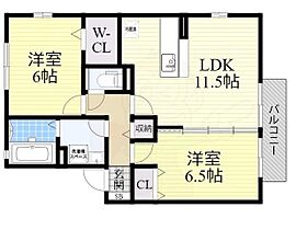 フォレストヒルズ2棟  ｜ 大阪府泉大津市高津町（賃貸アパート2LDK・1階・57.93㎡） その2