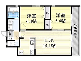 大阪府和泉市伯太町１丁目11番17号（賃貸アパート2LDK・2階・56.28㎡） その2