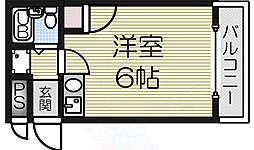 アルヴィラージュ ワンルームの間取図画像