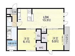 間取図画像 2LDK