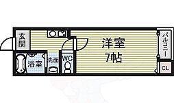 ハイム・トキワ 1Kの間取図画像