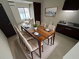 JR阪和線 津久野駅 徒歩3分の賃貸アパート 2階1LDKのリビング/ダイニング