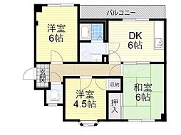 間取図画像 3DK