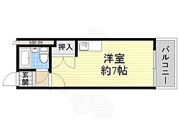 サンシャイン中町 ワンルームの間取図画像