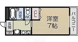 ウィズコート ワンルームの間取図画像