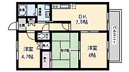 クラージュ土師A・B 2階