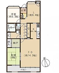 間取図画像 2SLDK