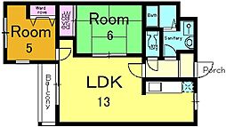間取図画像 2LDK