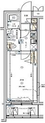MAXIV代田橋 1Kの間取図画像