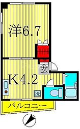 間取図画像 1K