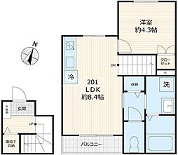 間取図画像 1LDK