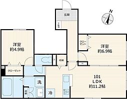 間取図画像 2LDK