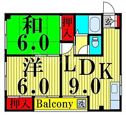 間取図画像 2DK