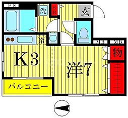 間取図画像 1K