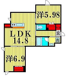 間取図画像 1LDK