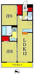 ダンディライオン 2LDKの間取図画像