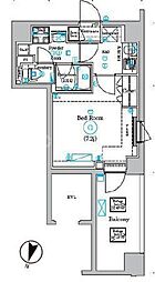 DIPS四ツ木 1Kの間取図画像
