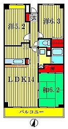 ドゥーブル水元 3LDKの間取図画像