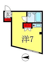 フェスティナ・レンテSATO ワンルームの間取図画像