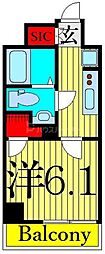 URBANPARKお花茶屋 1Kの間取図画像
