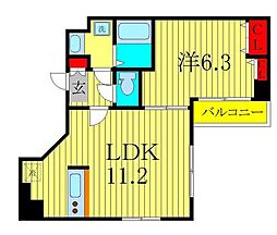 LCヒルズ 1LDKの間取図画像