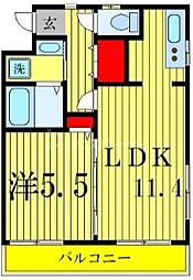 コンフォートビレッジ 1LDKの間取図画像