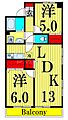 グリーンキャッスル4階8.8万円