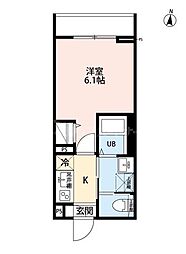 DolceVita小岩(ドルチェヴィータコイワ) 1Kの間取図画像