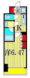 DIPS金町レジデンス 1Kの間取図画像