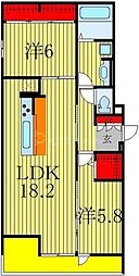 ノーブルヴィラ 2LDKの間取図画像