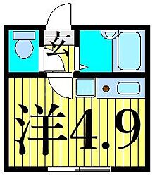 サザンロード新小岩 ワンルームの間取図画像