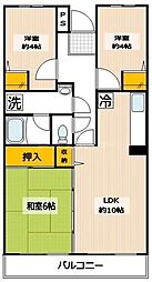 メゾンピュール 3LDKの間取図画像