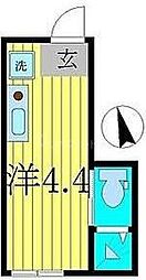 LaLa柴又 ワンルームの間取図画像