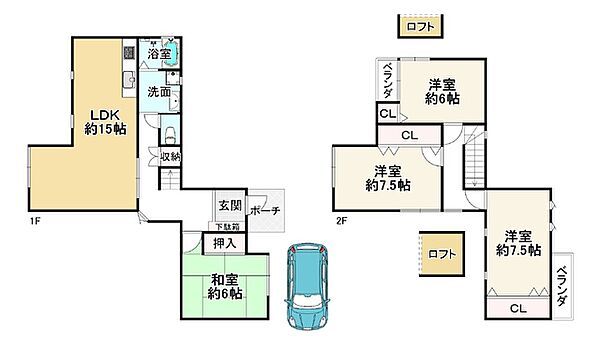 間取りを拡大表示