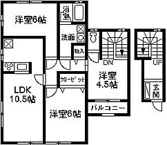 ラークヒルズ 644 ｜ 群馬県前橋市下新田町851-8（賃貸アパート3LDK・2階・65.79㎡） その2