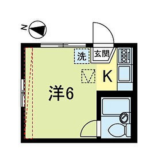 スカイハイツ 101｜東京都杉並区梅里１丁目(賃貸アパート1R・1階・13.65㎡)の写真 その2