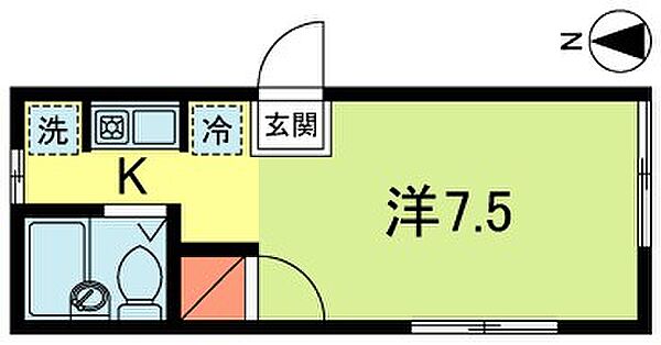 東京都武蔵野市境１丁目(賃貸アパート1R・2階・19.83㎡)の写真 その2