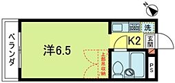 メゾンメモワール 1Kの間取図画像