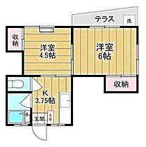 第二コーポ金井 102 ｜ 東京都足立区東和2丁目（賃貸アパート2K・1階・30.39㎡） その2