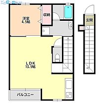 アンソレイユ  ｜ 新潟県新潟市中央区三和町（賃貸アパート1LDK・2階・44.09㎡） その2