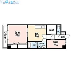 フレンディビル 1SDKの間取図画像