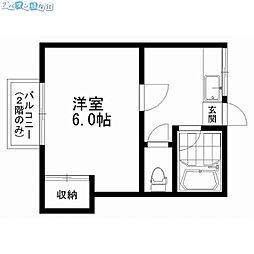 シティ・ハウスセキヤ 1Kの間取図画像