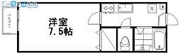 プレジール 1Kの間取図画像