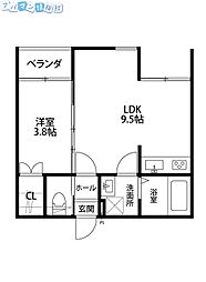 Kacc213 1LDKの間取図画像