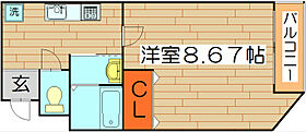 ラ・フォンテ摂津富田  ｜ 大阪府高槻市大畑町（賃貸マンション1K・10階・25.10㎡） その2