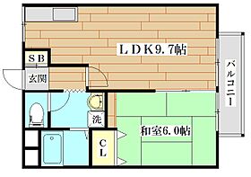 松下ハイツ  ｜ 大阪府高槻市真上町２丁目（賃貸アパート1LDK・2階・40.50㎡） その2