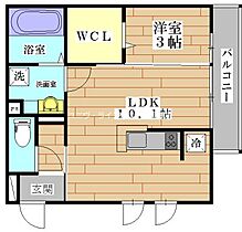 アロッジオヒカリ大手町  ｜ 大阪府高槻市大手町（賃貸アパート1LDK・2階・34.88㎡） その2