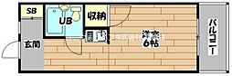 ウィズ・ユー 1Kの間取図画像