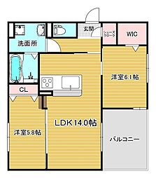 間取図画像 2LDK