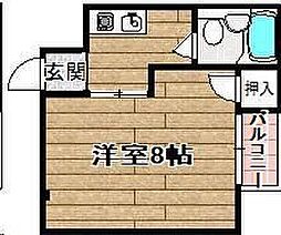 宮野マンション 1Kの間取図画像